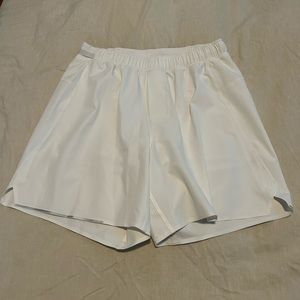 Men’s Lululemon Surge Short. Size M. Liner. Color: white. 6” inseam